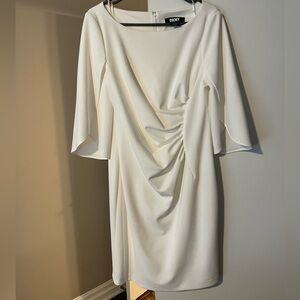 DKNY White Sheath Dress size 12